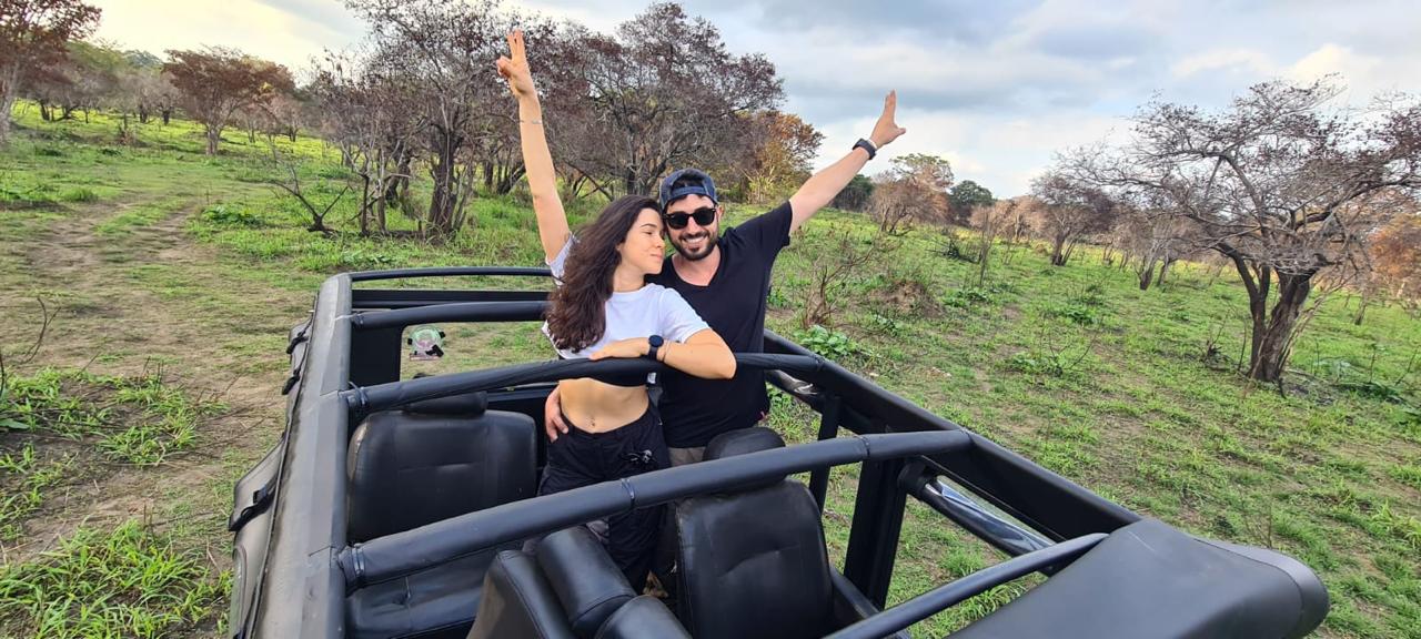 Couple on a private Sri Lanka safari during a romantic couples tour